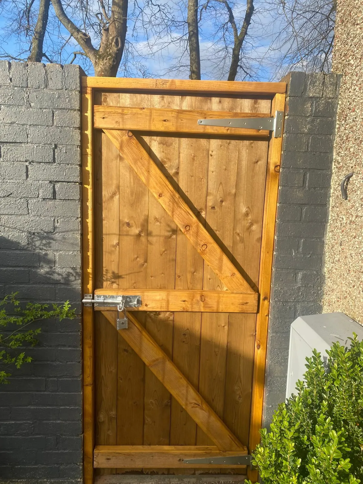 Traditional timber garden gate